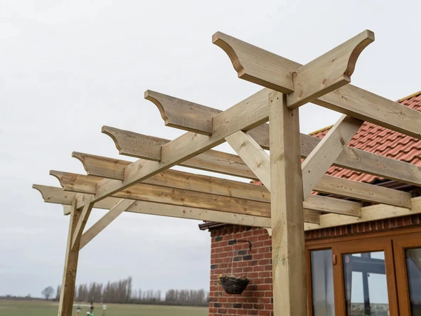 Veranda Ahşap Pergole Veranda 300x300 cm Kamelya p6 - 3