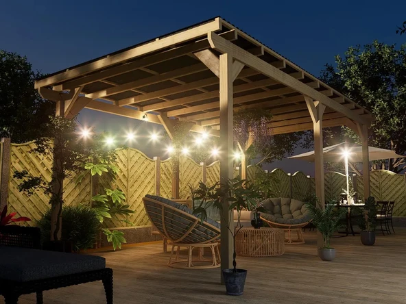 Veranda Ahşap Pergole Veranda Kamelya p5 - 2