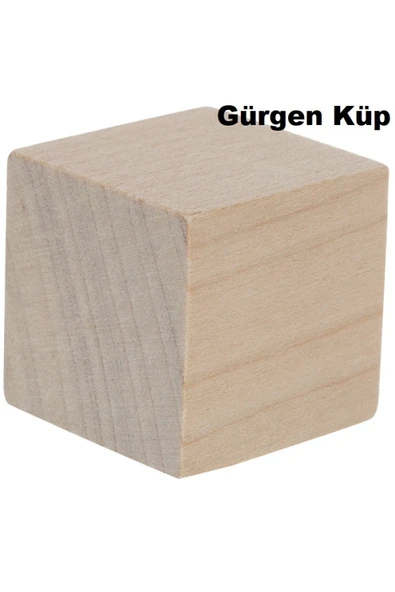 Gülgen Küp Hobi Ahşap Küp Dekoratif Küp Doğal Ahşap Küp Blokları