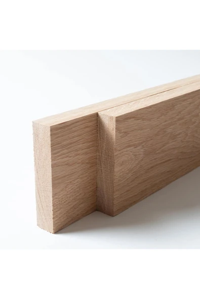 (50 cm) Meşe Çıta Tahta Taslak Ahşap Blok Silimiş Planyalı Kereste - 3