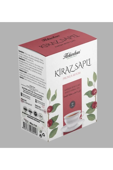 Kiraz Saplı Mısır Püsküllü Mateli Çay Doğal 45li