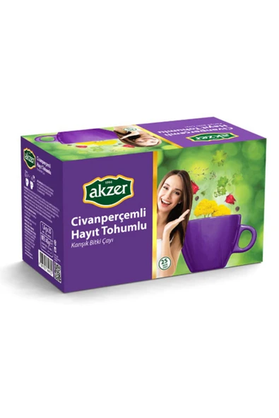 2'li Paket Civanperçemli Hayıt Tohumlu Çay (2x20 Süzen Poşet)