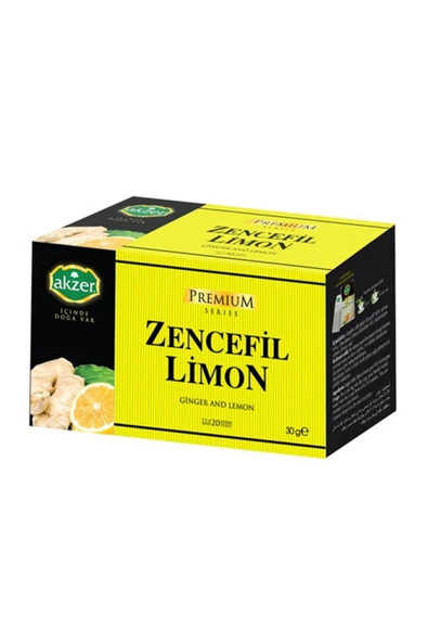 2'li Paket Zencefilli Limonlu Çay (2x20 Süzen Poşet)