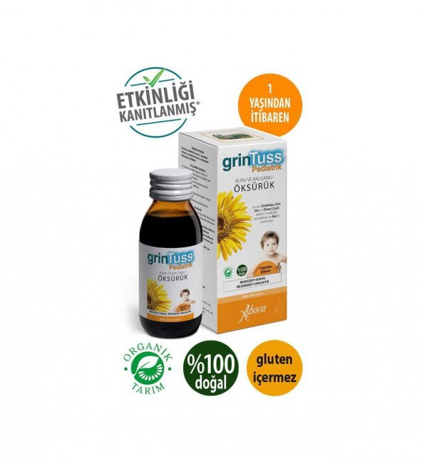 GrinTuss Pediatrik Öksürük Şurubu 128 gr