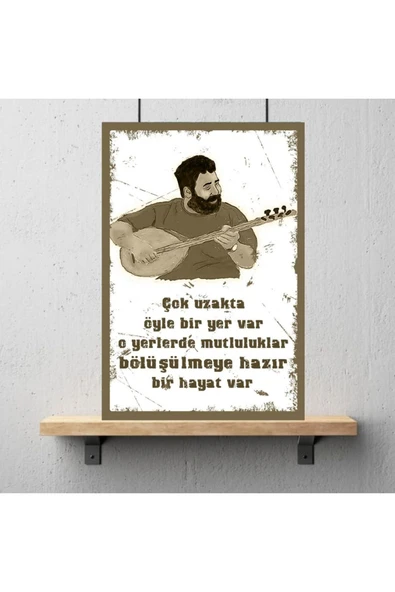 DURUSOY Ahşap Retro Mdf Poster , Komik Sözler , Duvar Yazıları , Manzara ,  Tarih , Edebiyat - Tbl0347 - 3