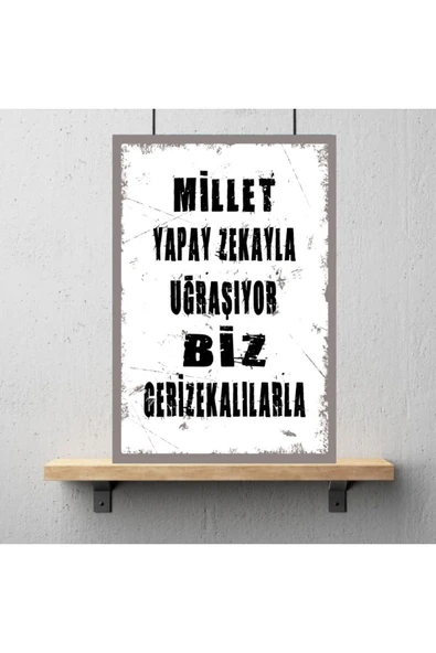 DURUSOY Ahşap Retro Mdf Poster , Komik Sözler , Duvar Yazıları , Manzara ,  Tarih , Edebiyat - Tbl0299 - Resim 3