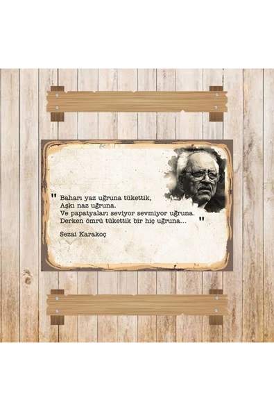 DURUSOY Ahşap Retro Mdf Poster , Komik Sözler , Duvar Yazıları , Manzara ,  Tarih , Edebiyat - Tbl0457 - Resim 3