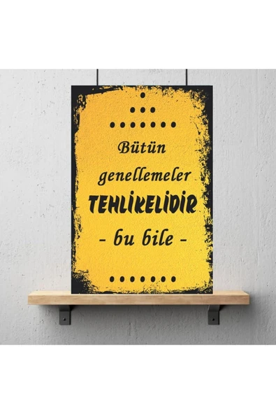 DURUSOY Ahşap Retro Mdf Poster , Komik Sözler , Duvar Yazıları , Manzara ,  Tarih , Edebiyat - Tbl0284 - Resim 3