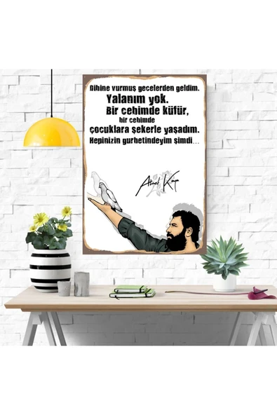 DURUSOY Ahşap Retro Mdf Poster , Komik Sözler , Duvar Yazıları , Manzara ,  Tarih , Edebiyat - Tbl0339 - Resim 4