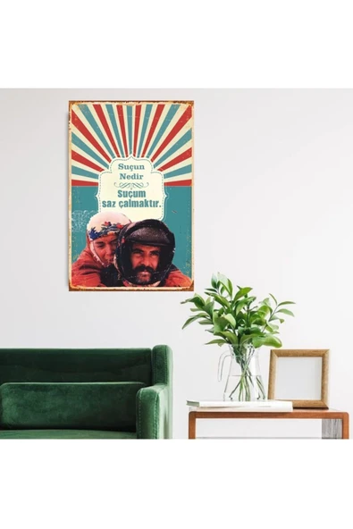 DURUSOY Ahşap Retro Mdf Poster , Komik Sözler , Duvar Yazıları , Manzara ,  Tarih , Edebiyat - Tbl0408 - 2