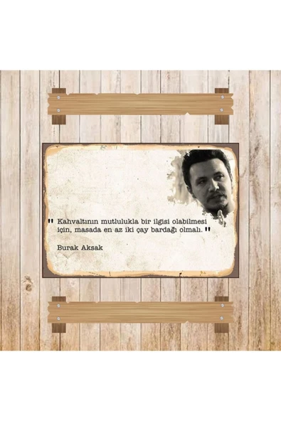 DURUSOY Ahşap Retro Mdf Poster , Komik Sözler , Duvar Yazıları , Manzara ,  Tarih , Edebiyat - Tbl0554 - Resim 3