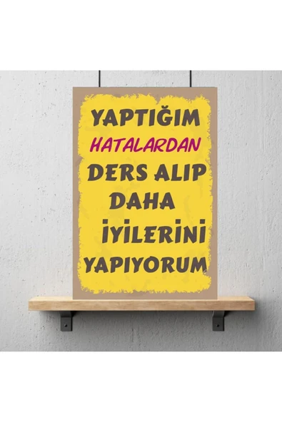 DURUSOY Ahşap Retro Mdf Poster , Komik Sözler , Duvar Yazıları , Manzara ,  Tarih , Edebiyat - Tbl0293 - Resim 3