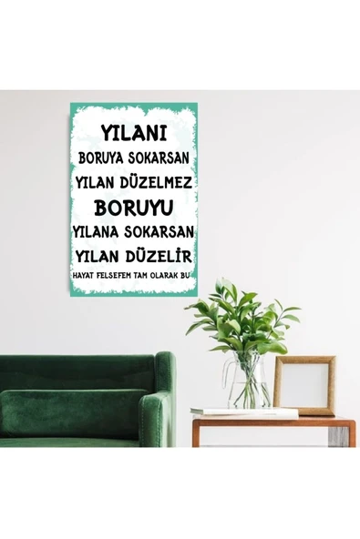 DURUSOY Ahşap Retro Mdf Poster , Komik Sözler , Duvar Yazıları , Manzara ,  Tarih , Edebiyat - Tbl0322 - 2