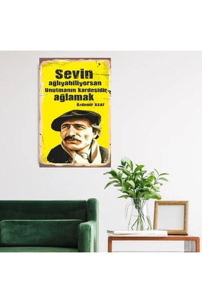 DURUSOY Ahşap Retro Mdf Poster , Komik Sözler , Duvar Yazıları , Manzara ,  Tarih , Edebiyat - Tbl0420 - Resim 2