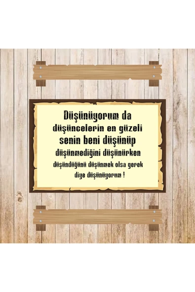 DURUSOY Ahşap Retro Mdf Poster , Komik Sözler , Duvar Yazıları , Manzara ,  Tarih , Edebiyat - Tbl0557 - Resim 3