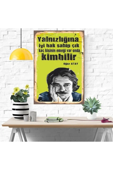 POSTER Ahşap Retro Mdf Poster , Komik Sözler , Duvar Yazıları , Manzara ,  Tarih , Edebiyat - Tbl0419 - Resim 4