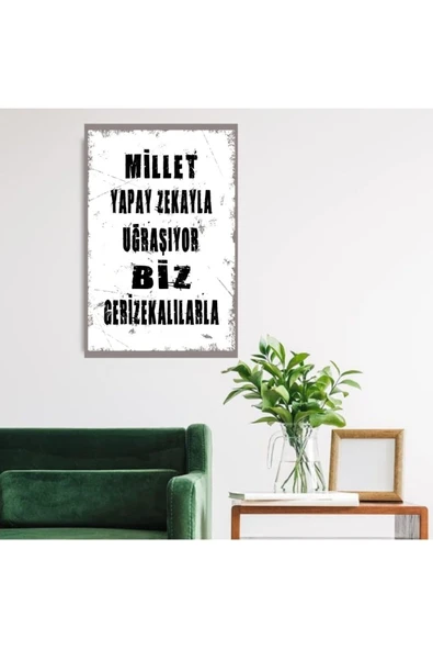 DURUSOY Ahşap Retro Mdf Poster , Komik Sözler , Duvar Yazıları , Manzara ,  Tarih , Edebiyat - Tbl0299 - Resim 2