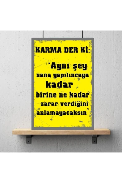 DURUSOY Ahşap Retro Mdf Poster , Komik Sözler , Duvar Yazıları , Manzara ,  Tarih , Edebiyat - Tbl0368 - 3