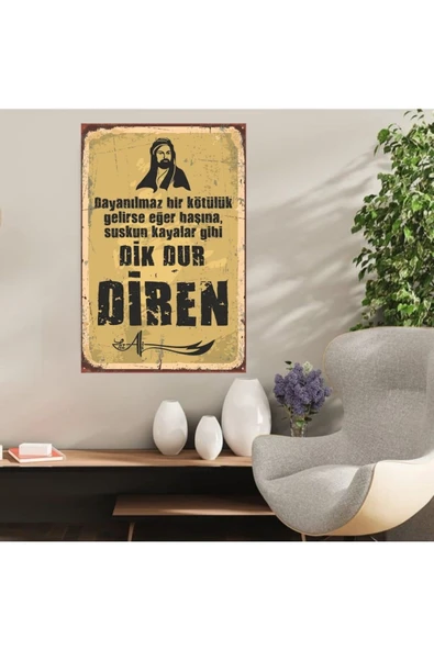 DURUSOY Ahşap Retro Mdf Poster , Komik Sözler , Duvar Yazıları , Manzara ,  Tarih , Edebiyat - Tbl0413