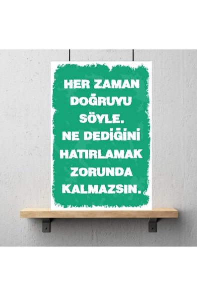 DURUSOY Ahşap Retro Mdf Poster , Komik Sözler , Duvar Yazıları , Manzara ,  Tarih , Edebiyat - Tbl0316 - Resim 3