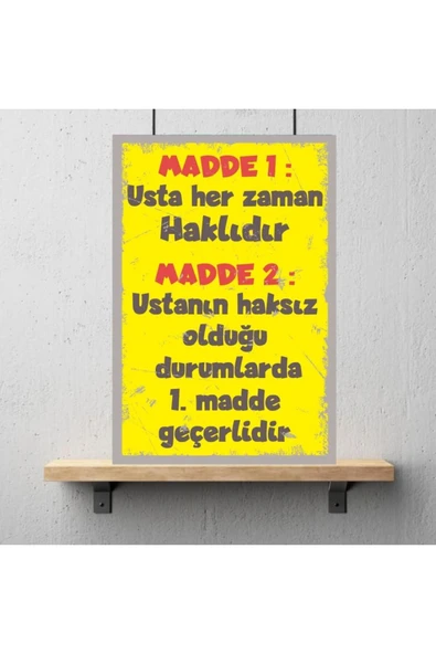 DURUSOY Ahşap Retro Mdf Poster , Komik Sözler , Duvar Yazıları , Manzara ,  Tarih , Edebiyat - Tbl0309 - 3