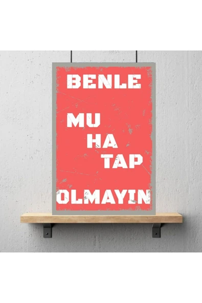 DURUSOY Ahşap Retro Mdf Poster , Komik Sözler , Duvar Yazıları , Manzara ,  Tarih , Edebiyat - Tbl0369 - Resim 3