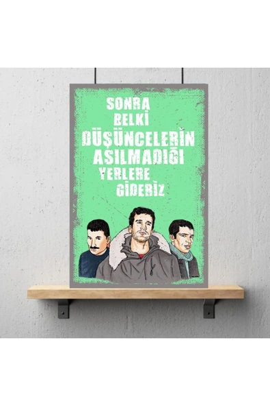 DURUSOY Ahşap Retro Mdf Poster , Komik Sözler , Duvar Yazıları , Manzara ,  Tarih , Edebiyat - Tbl0445 - Resim 3