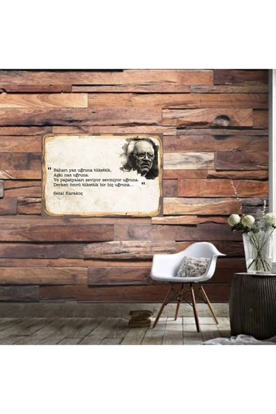 DURUSOY Ahşap Retro Mdf Poster , Komik Sözler , Duvar Yazıları , Manzara ,  Tarih , Edebiyat - Tbl0457 ürün görseli