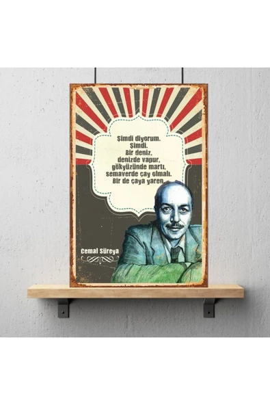 DURUSOY Ahşap Retro Mdf Poster , Komik Sözler , Duvar Yazıları , Manzara ,  Tarih , Edebiyat - Tbl0431 - Resim 3