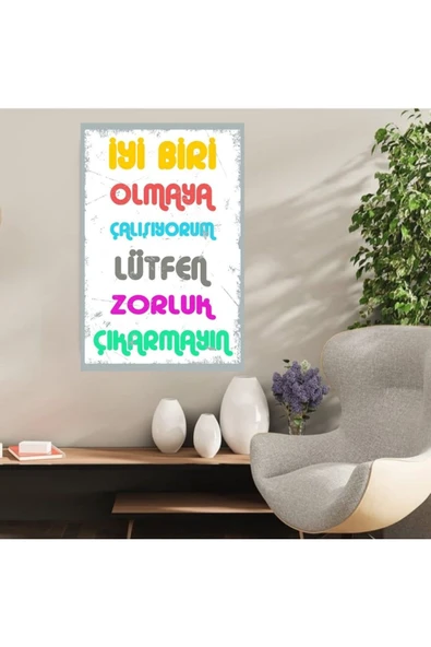 DURUSOY Ahşap Retro Mdf Poster , Komik Sözler , Duvar Yazıları , Manzara ,  Tarih , Edebiyat - Tbl0292