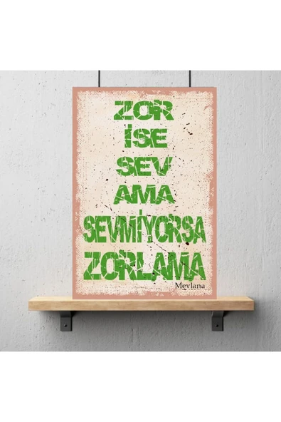 DURUSOY Ahşap Retro Mdf Poster , Komik Sözler , Duvar Yazıları , Manzara ,  Tarih , Edebiyat - Tbl0448 - Resim 3