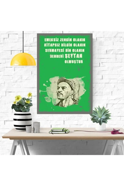 DURUSOY Ahşap Retro Mdf Poster , Komik Sözler , Duvar Yazıları , Manzara ,  Tarih , Edebiyat - Tbl0411 - 4