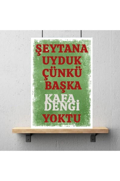 DURUSOY Ahşap Retro Mdf Poster , Komik Sözler , Duvar Yazıları , Manzara ,  Tarih , Edebiyat - Tbl0387 - Resim 3