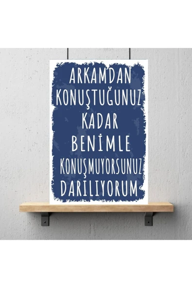 DURUSOY Ahşap Retro Mdf Poster , Komik Sözler , Duvar Yazıları , Manzara ,  Tarih , Edebiyat - Tbl0294 - Resim 3