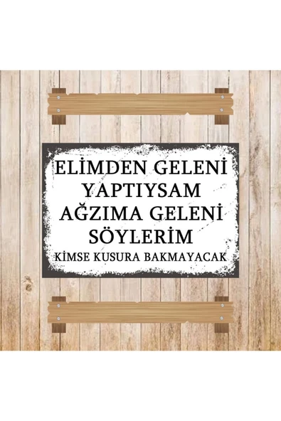 DURUSOY Ahşap Retro Mdf Poster , Komik Sözler , Duvar Yazıları , Manzara ,  Tarih , Edebiyat - Tbl0542 - Resim 3