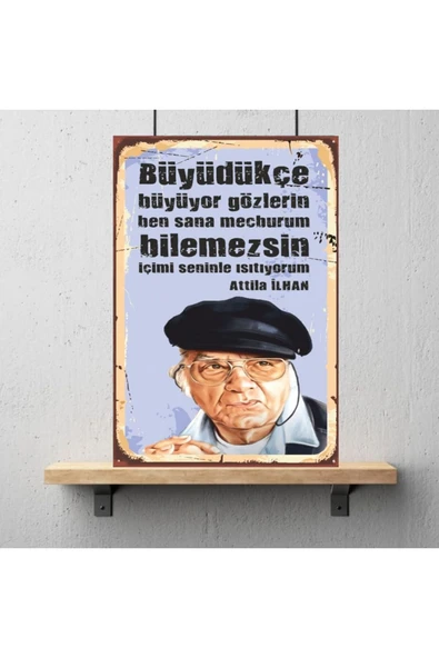 DURUSOY Ahşap Retro Mdf Poster , Komik Sözler , Duvar Yazıları , Manzara ,  Tarih , Edebiyat - Tbl0427 - Resim 3