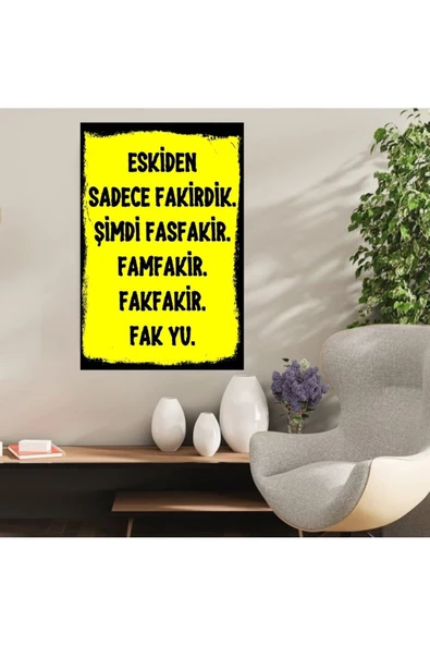 DURUSOY Ahşap Retro Mdf Poster , Komik Sözler , Duvar Yazıları , Manzara ,  Tarih , Edebiyat - Tbl0352 ürün görseli