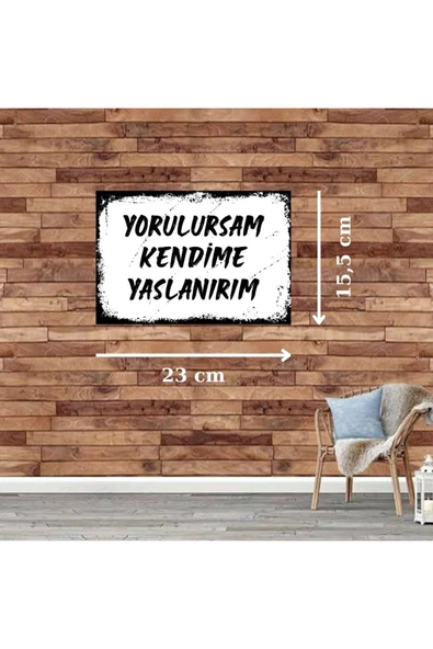 DURUSOY Ahşap Retro Mdf Poster , Komik Sözler , Duvar Yazıları , Manzara ,  Tarih , Edebiyat - Tbl0550 - 2
