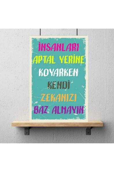 DURUSOY Ahşap Retro Mdf Poster , Komik Sözler , Duvar Yazıları , Manzara ,  Tarih , Edebiyat - Tbl0329 - Resim 3