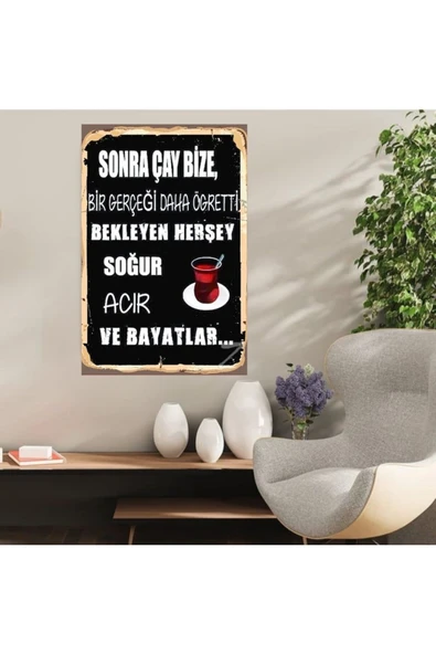 DURUSOY Ahşap Retro Mdf Poster , Komik Sözler , Duvar Yazıları , Manzara ,  Tarih , Edebiyat - Tbl0441 ürün görseli