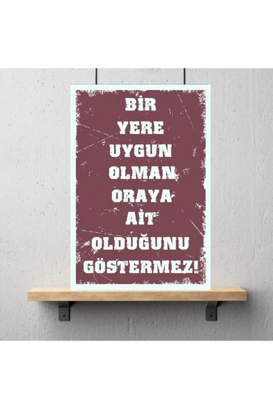DURUSOY Ahşap Retro Mdf Poster , Komik Sözler , Duvar Yazıları , Manzara ,  Tarih , Edebiyat - Tbl0364 - Resim 3
