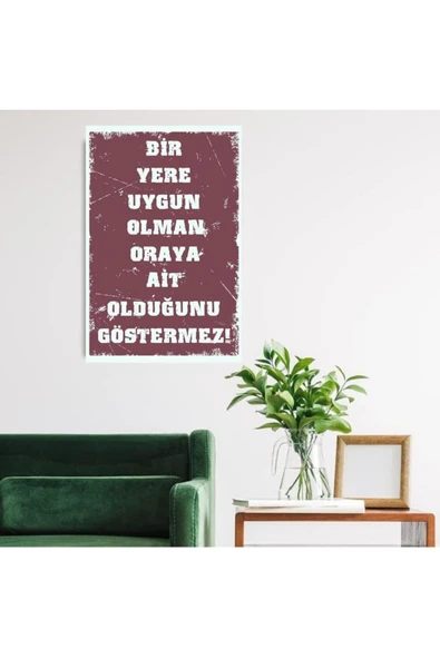 DURUSOY Ahşap Retro Mdf Poster , Komik Sözler , Duvar Yazıları , Manzara ,  Tarih , Edebiyat - Tbl0364 - Resim 2