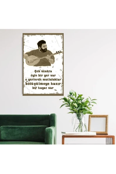 DURUSOY Ahşap Retro Mdf Poster , Komik Sözler , Duvar Yazıları , Manzara ,  Tarih , Edebiyat - Tbl0347 - 2