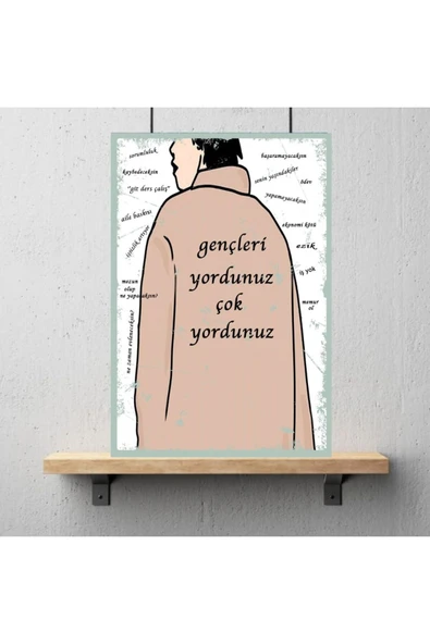 DURUSOY Ahşap Retro Mdf Poster , Komik Sözler , Duvar Yazıları , Manzara ,  Tarih , Edebiyat - Tbl0361 - Resim 3