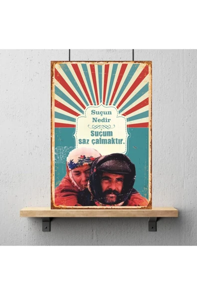DURUSOY Ahşap Retro Mdf Poster , Komik Sözler , Duvar Yazıları , Manzara ,  Tarih , Edebiyat - Tbl0408 - 3