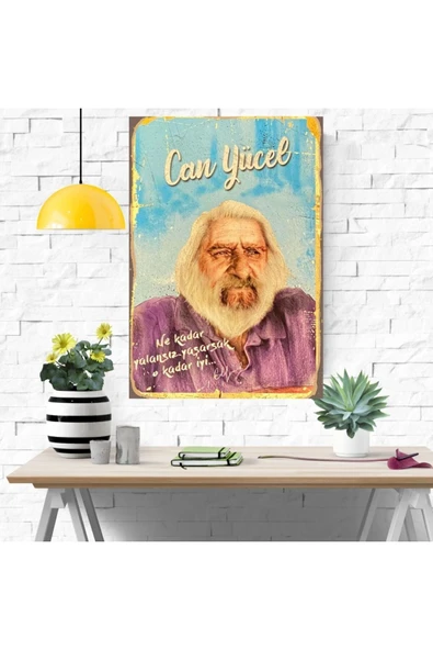 DURUSOY Ahşap Retro Mdf Poster , Komik Sözler , Duvar Yazıları , Manzara ,  Tarih , Edebiyat - Tbl0435 - 4
