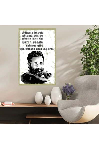 DURUSOY Ahşap Retro Mdf Poster , Komik Sözler , Duvar Yazıları , Manzara ,  Tarih , Edebiyat - Tbl0360
