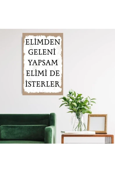 DURUSOY Ahşap Retro Mdf Poster , Komik Sözler , Duvar Yazıları , Manzara ,  Tarih , Edebiyat - Tbl0295 - Resim 2