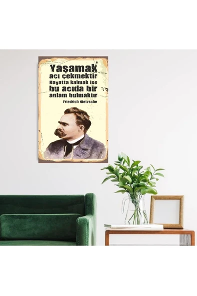 DURUSOY Ahşap Retro Mdf Poster , Komik Sözler , Duvar Yazıları , Manzara ,  Tarih , Edebiyat - Tbl0418 - 2