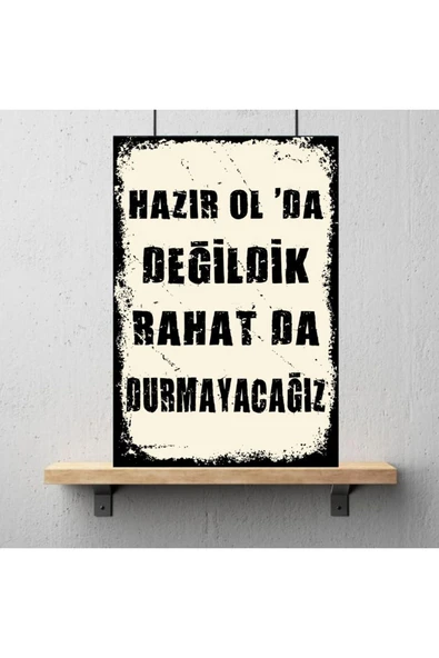 DURUSOY Ahşap Retro Mdf Poster , Komik Sözler , Duvar Yazıları , Manzara ,  Tarih , Edebiyat - Tbl0334 - Resim 3